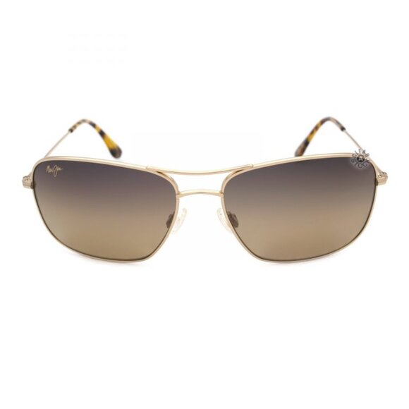 NWT Maui Jim Wiki Wiki Gold Aviator Sunglasses - Picture 1 of 6
